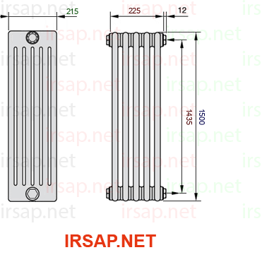 Радиатор IRSAP Tesi 61500/5 T30 CL 01